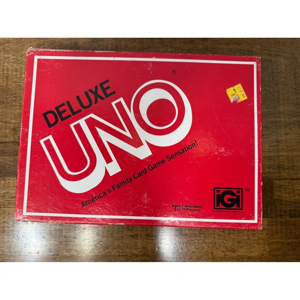 International Games, Inc. UNO Deluxe Card Game Set 1978 Complete Game MPN 3001